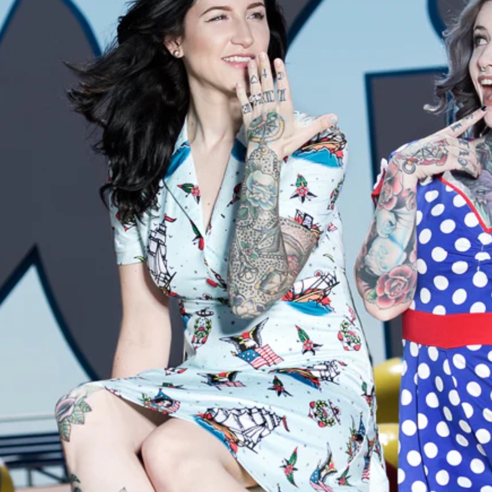 Sourpuss Sailor Rosie dress Sz XL possiby an XXL